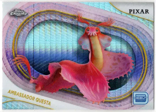 2025 Topps Chrome Disney Prism Parallel Card 134 Ambassador Questa - Non-Sports Card Single