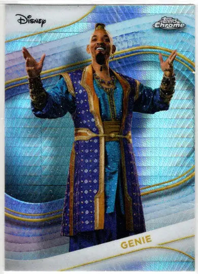 2025 Topps Chrome Disney Prism Parallel Card 186 Genie - Non-Sports Card Single