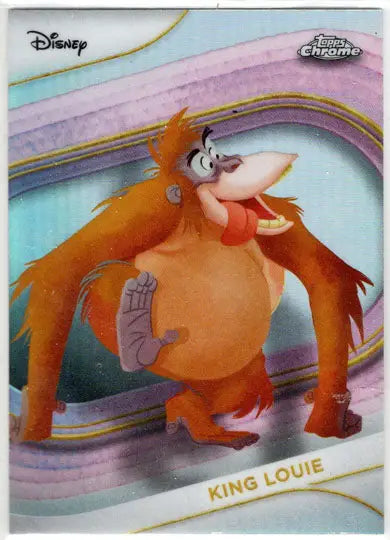2025 Topps Chrome Disney Refractor Parallel Card 108 King Louie - Non-Sports Card Single