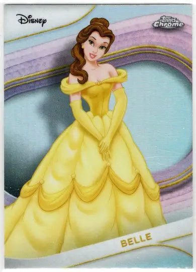 2025 Topps Chrome Disney Refractor Parallel Card 125 Belle - Non-Sports Card Single