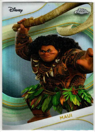 2025 Topps Chrome Disney Refractor Parallel Card 15 Maui - Non-Sports Card Single