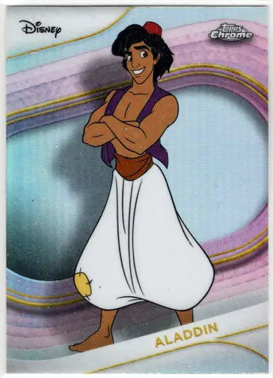 2025 Topps Chrome Disney Refractor Parallel Card 184 Aladdin - Non-Sports Card Single