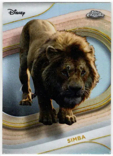 2025 Topps Chrome Disney Refractor Parallel Card 195 Simba - Non-Sports Card Single