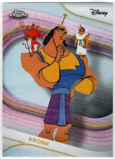 2025 Topps Chrome Disney Refractor Parallel Card 22 Kronk - Non-Sports Card Single
