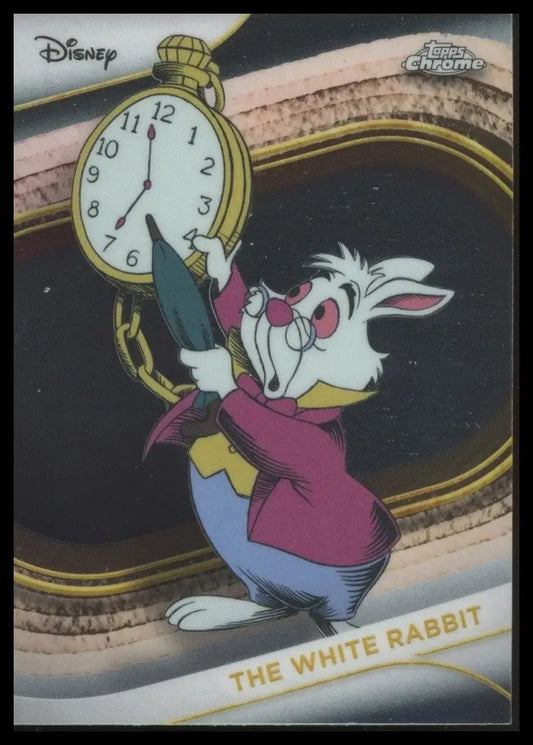 2025 Topps Chrome Disney The White Rabbit #180 Alice in Wonderland Trading Card - Non-Sports Card Single