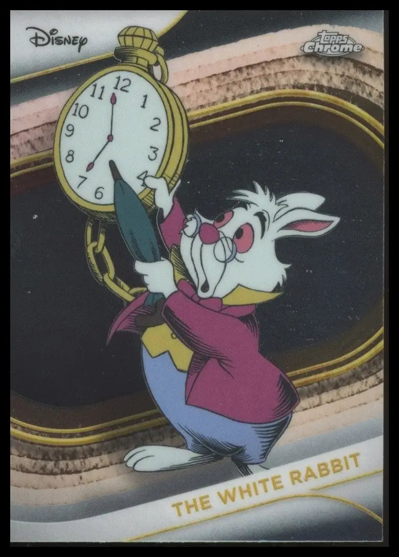 2025 Topps Chrome Disney The White Rabbit #180 Alice in Wonderland Trading Card - Non-Sports Card Single