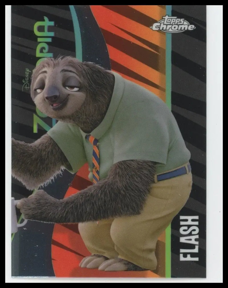 2025 Topps Chrome Disney Zootopia Flash #ZI-6 Animated Movie Card Insert - Non-Sports Card Single