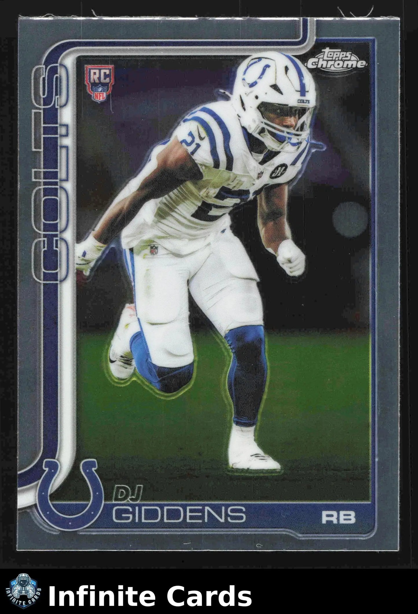 2025 Topps Chrome DJ GIDDENS #390 Indianapolis Colts RC - Football Card Single