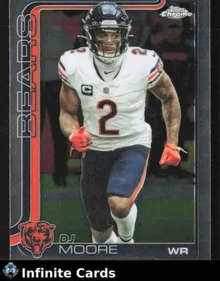 2025 Topps Chrome DJ MOORE #48 Chrome Chicago Bears