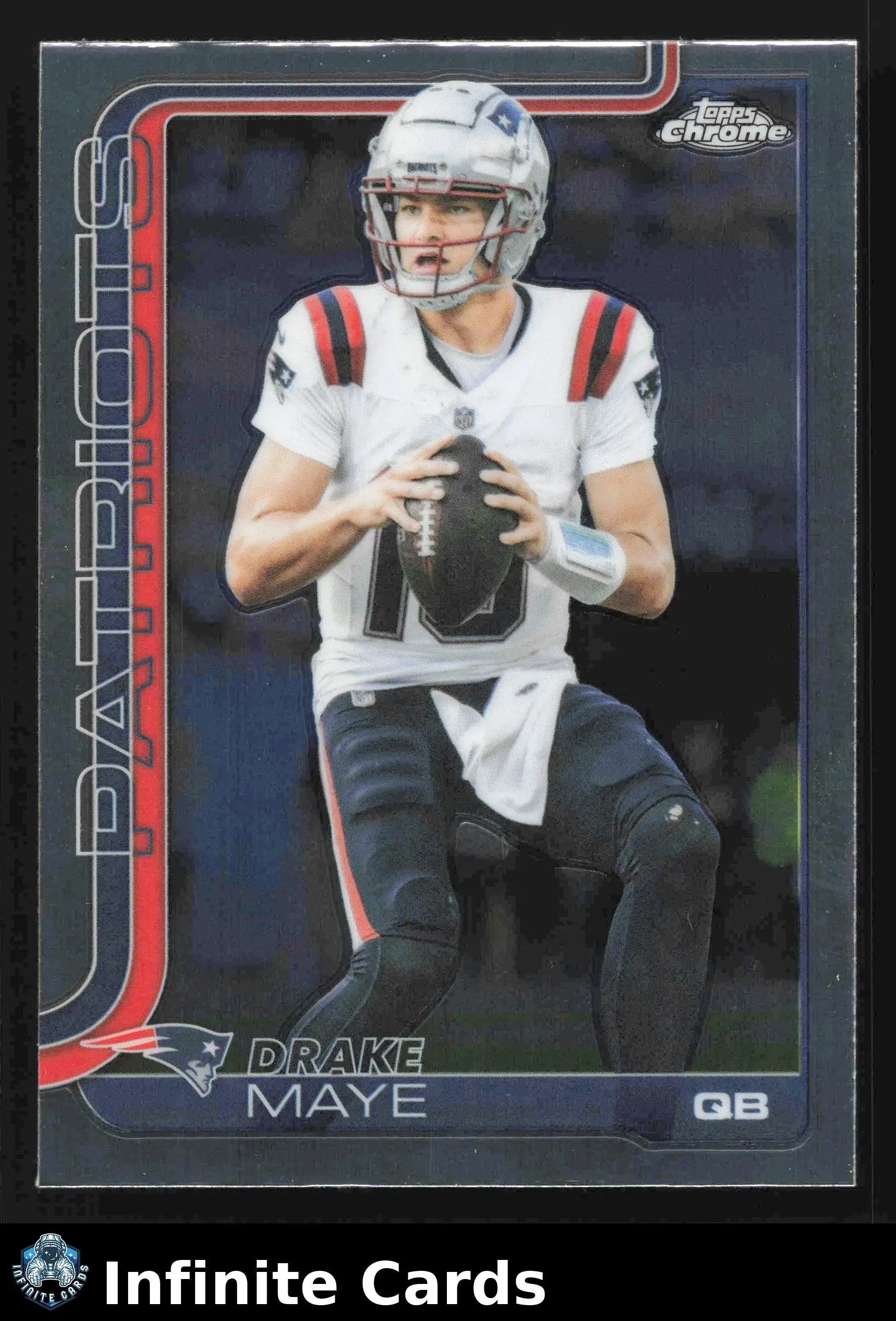 2025 Topps Chrome DRAKE MAYE #207 New England Patriots RC - Football Card Single