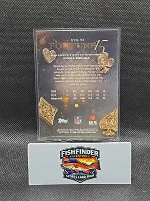 2025 Topps Chrome Emeka Egbuka RC Fortune 15 Insert Bucs #F15-21 - Football Card Single