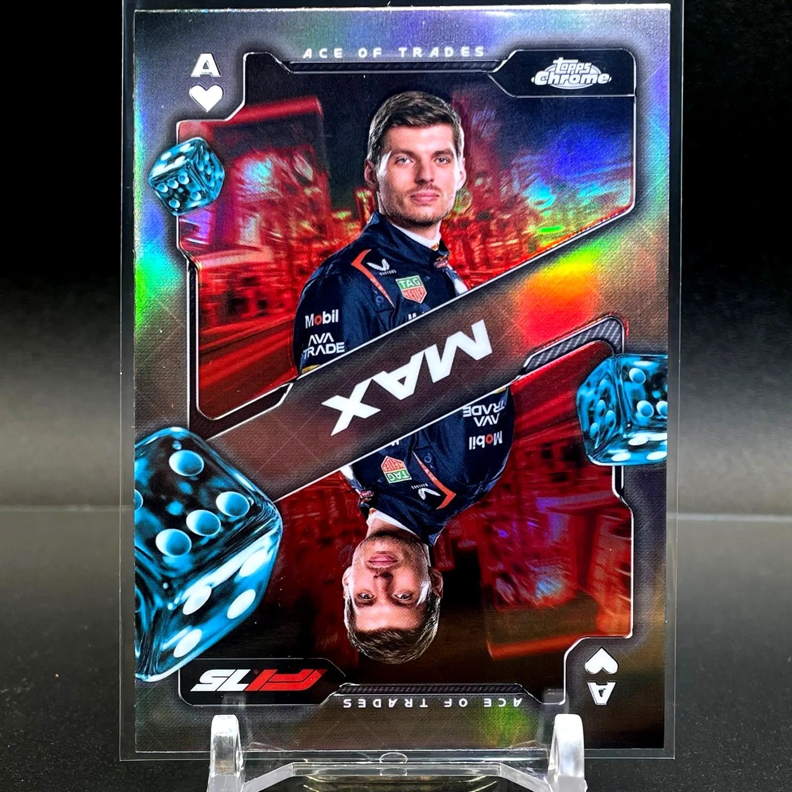 2025 Topps Chrome F1 Ace Of Trades #SCA-3 Max Verstappen Oracle Red Bull CG18 - Racing Card Single