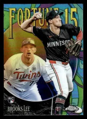 2025 Topps Chrome #F15-14 Brooks Lee Fortune 15 - Baseball Card Single