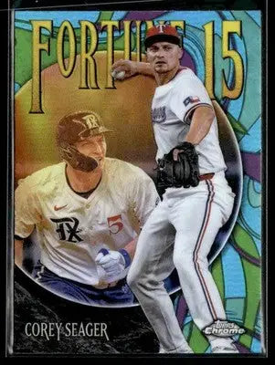 2025 Topps Chrome #F15-15 Corey Seager Fortune 15 - Baseball Card Single