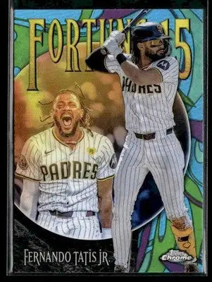 2025 Topps Chrome #F15-3 Fernando Tatis Jr. Fortune 15 - Baseball Card Single