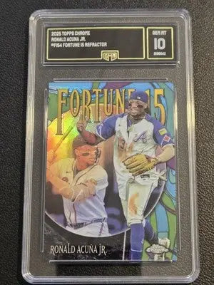 2025 Topps Chrome #F15-4 Ronald Acuña Jr. Fortune 15 GMA 10 - Baseball Card Single
