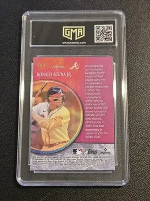2025 Topps Chrome #F15-4 Ronald Acuña Jr. Fortune 15 GMA 10 - Baseball Card Single