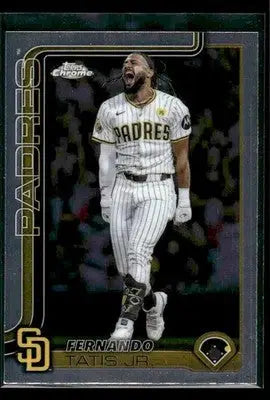 2025 Topps Chrome Fernando Tatis Jr. #159 San Diego Padres - Baseball Card Single