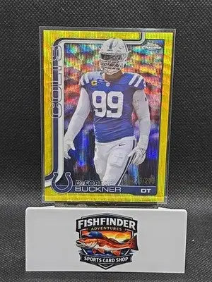 2025 Topps Chrome Football #133 DeForest Buckner Gold Wave /275 Colts - Football Card Single