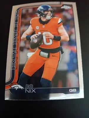 2025 Topps Chrome Football #88 Bo Nix. Denver Broncos. NRMT+ - Football Card Single
