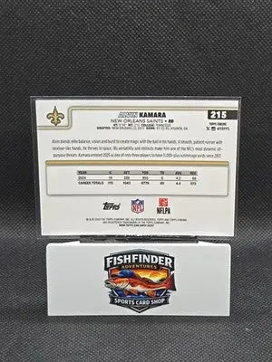 2025 Topps Chrome Football Alvin Kamara Red White Blue Refractor #215 Saints - Football Card Single