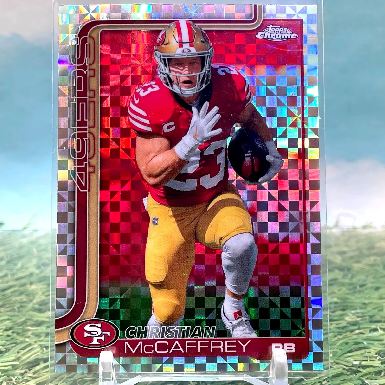 2025 Topps Chrome Football Christian McCaffrey #263 XFRACTOR 49ers CG58 - Football Card Single