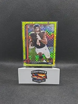 2025 Topps Chrome Football D’Andre Swift #53 Lime Green X-Fractor - Football Card Single