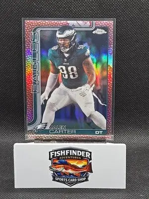 2025 Topps Chrome Football Jaelan Phillips #192 - Football Leather Refractor - Football Card Single