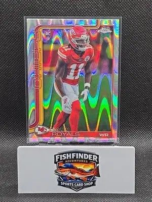 2025 TOPPS CHROME FOOTBALL JALEN ROYALS RAYWAVE REFRACTOR ROOKIE CHEIFS #337 - Football Card Single