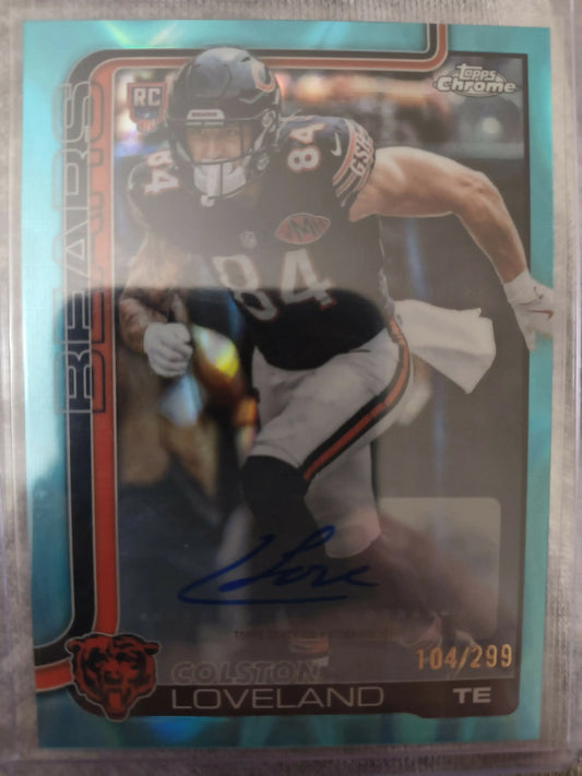 2025 Topps Chrome Football Loveland auto /299 - Football Card Single