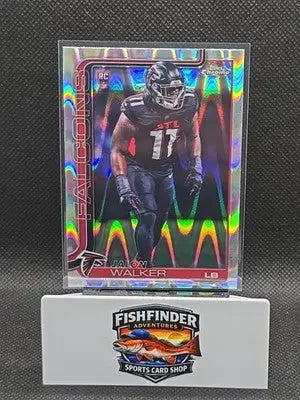 2025 Topps Chrome Football NFL Jalon Walker Raywave Refractor Falcons #354 - Football Card Single