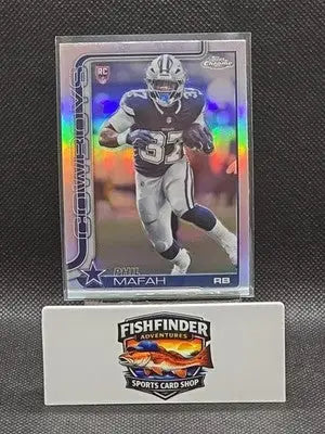 2025 Topps Chrome Football Phil Mafah Rookie Refractor RC #310 - Cowboys - Football Card Single