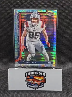 2025 Topps Chrome Football Pulsar Refractor HUNTER HENRY #209 Patriots - Football Card Single