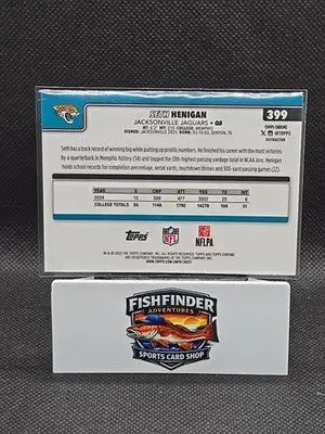 2025 Topps Chrome Football Seth Henigan Refractor RC #399 JAGUARS - Football Card Single