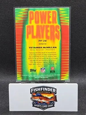 2025 Topps Chrome Football-Tetairoa McMillan Refractor Power Players #PP-28 - Football Card Single