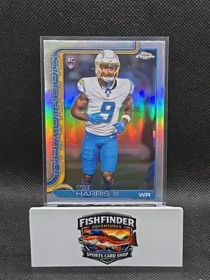 2025 Topps Chrome Football-Tre Harris III RC Refractor #338 - Football Card Single