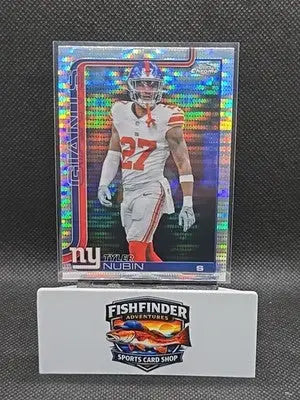 2025 Topps Chrome Football Tyler Nubin #231 Pulsar Refractor Giants - Football Card Single