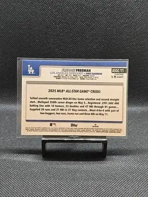 2025 Topps Chrome Freddie Freeman All-Star Game #ASGC-11 - Baseball Card Single