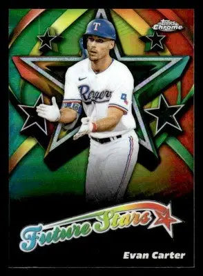 2025 Topps Chrome #FS-12 Evan Carter Future Stars - Baseball Card Single