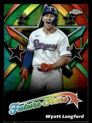 2025 Topps Chrome #FS-13 Wyatt Langford Future Stars - Baseball Card Single