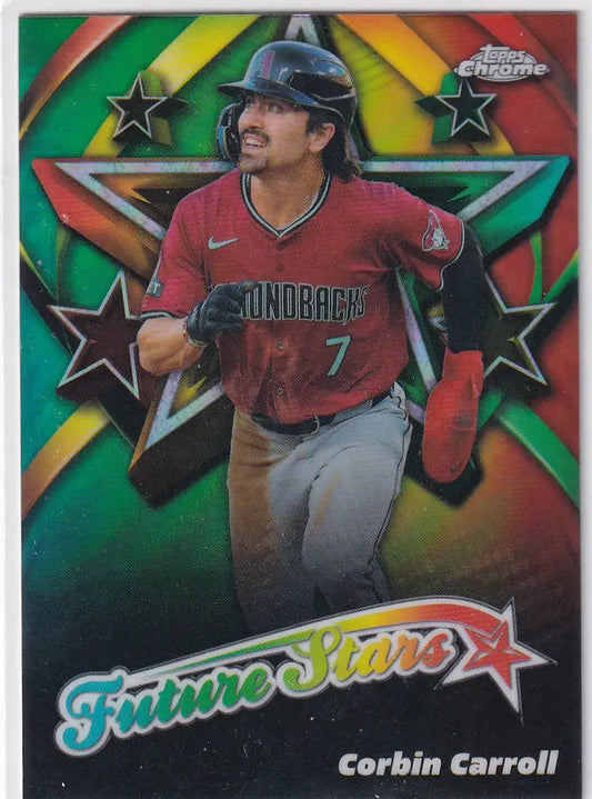 2025 TOPPS CHROME #FS-16 CORBIN CARROLL FUTURE STARS GREEN- ARIZONA DIAMONDBACKS - Baseball Card Single