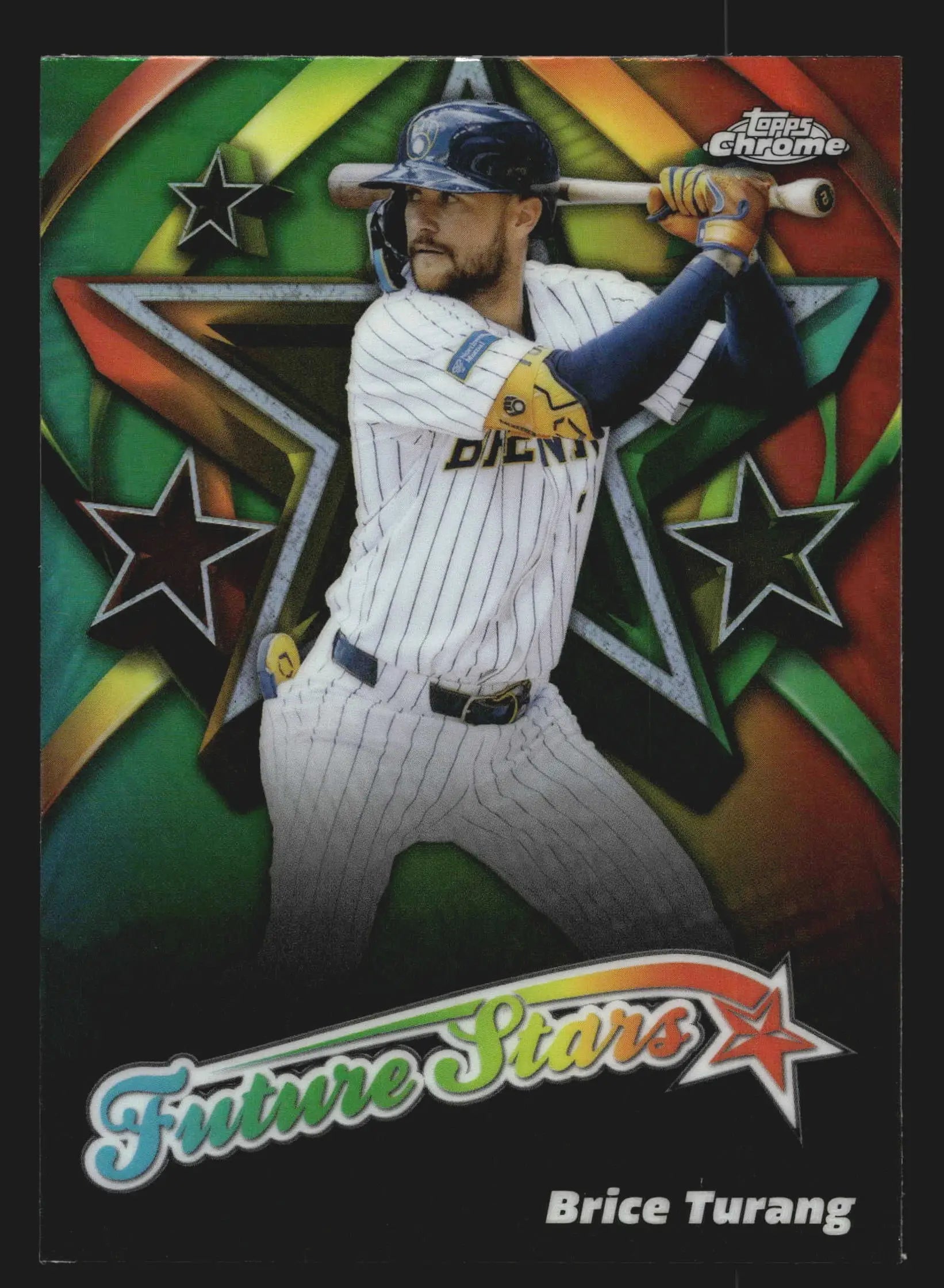 2025 Topps Chrome Future Stars Brice Turang #FS-17 Brewers - Baseball Card Single