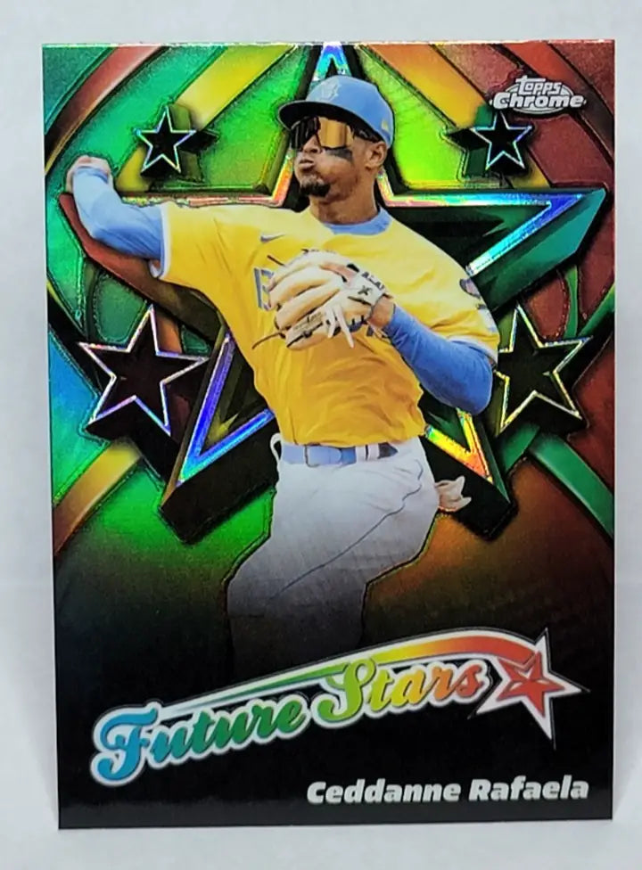 2025 Topps Chrome Future Stars Ceddanne Rafaela #FS11-Boston Red Sox - Baseball Card Single