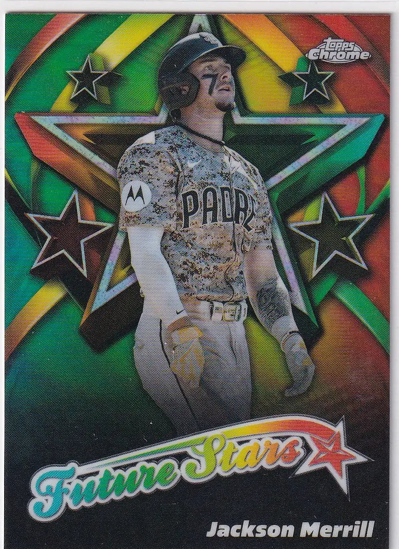 Topps Chrome Future Stars Jackson Merrill San Diego Padres baseball card 2025