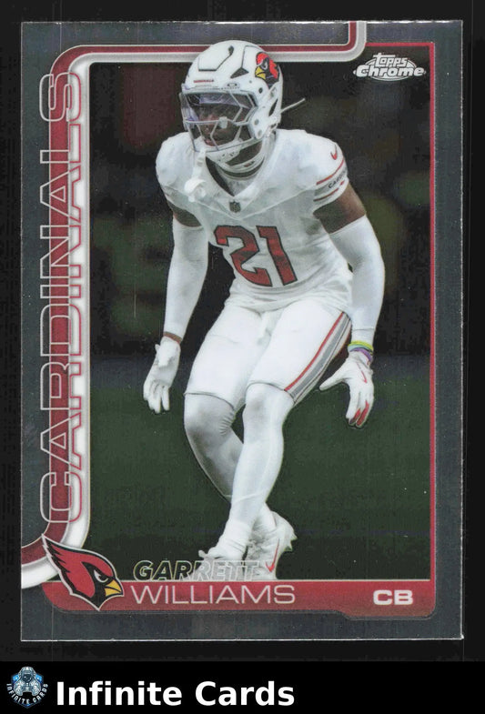 2025 Topps Chrome GARRETT WILLIAMS #6 Arizona Cardinals - Football Card Single