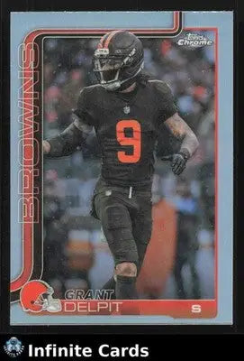2025 Topps Chrome GRANT DELPIT #66 Chrome Refractor Cleveland Browns