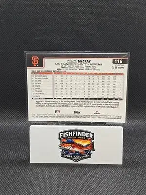 2025 Topps Chrome - Grant McCray #116 RayWave Refractor (RC) - Baseball Card Single