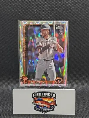 2025 Topps Chrome - Grant McCray #116 RayWave Refractor (RC) - Baseball Card Single