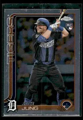 2025 Topps Chrome Jace Jung #225 RC Detroit Tigers