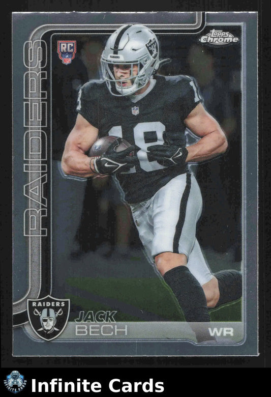 2025 Topps Chrome JACK BECH #388 Chrome Las Vegas Raiders RC - Football Card Single